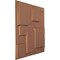 Ekena Millwork 19 5/8in. W x 19 5/8in. H Gomez EnduraWall Decorative 3D Wall Panel Covers 2.67 Sq. Ft. WP20X20GOCAC - alternate 2